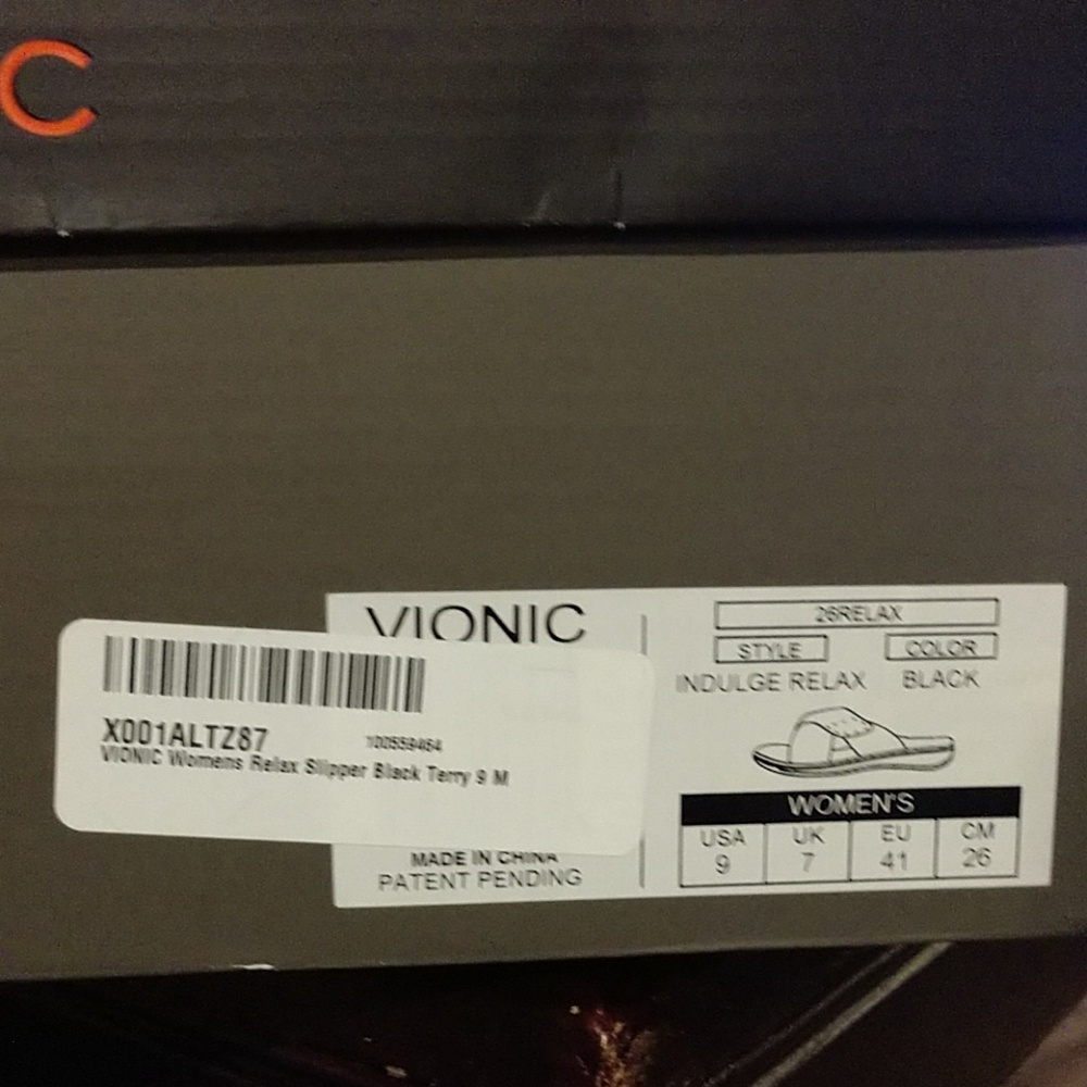 Vionic Indulge Relax Terry Velcro adjust slippers - Picture 5 of 5